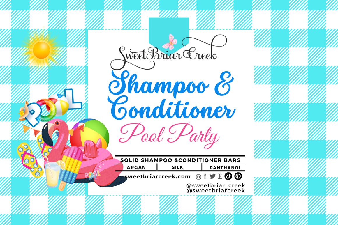 Pool Party Shampoo & Conditioner Bars