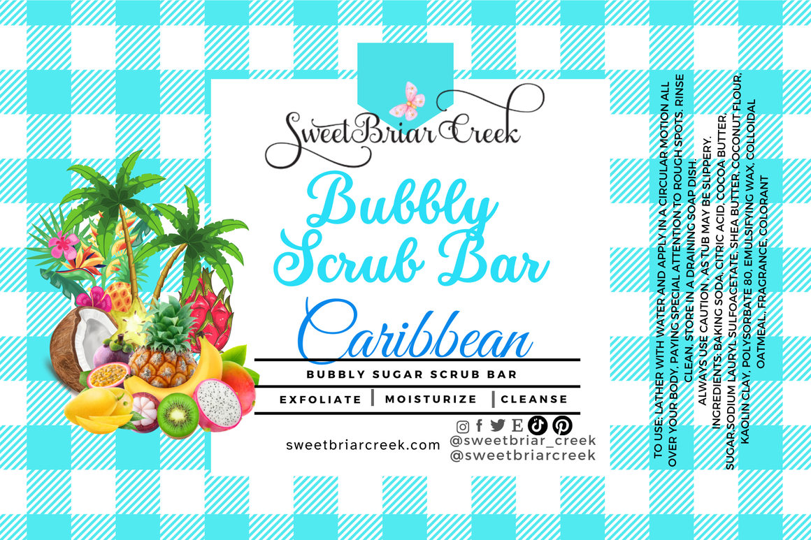 Caribbean Bubbly Scrub Body Bars