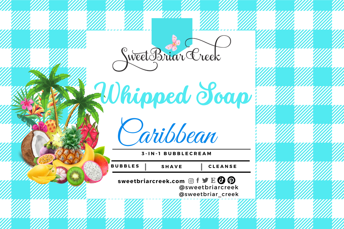 Caribbean Whipped Soap & Shaving Cream