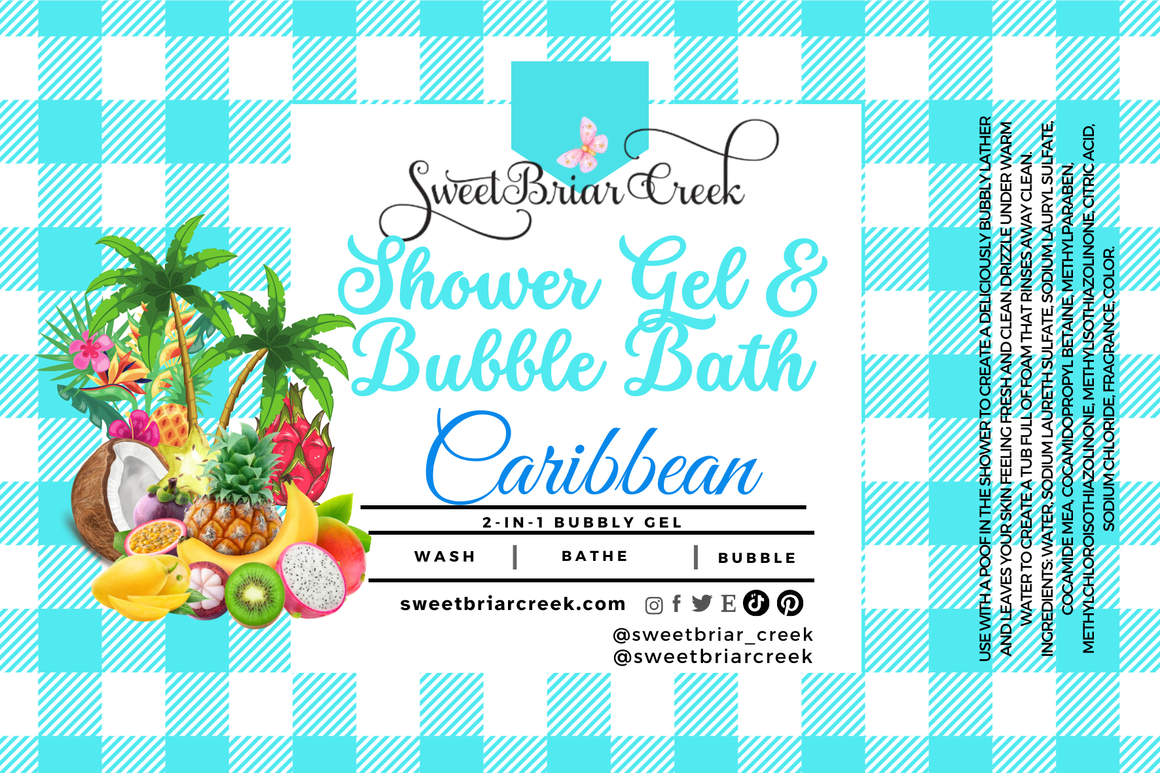 Caribbean Body Wash + Bubble Bath