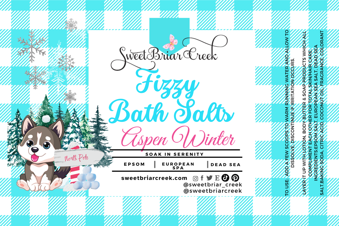 Aspen Winter Fizzy Bath Salt Soak