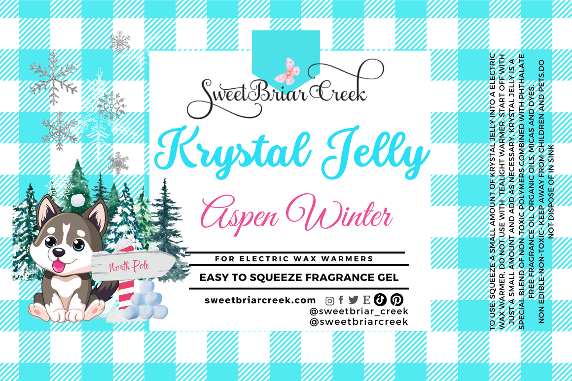 Aspen Winter Krystal Jelly Squeeze for wax warmers.