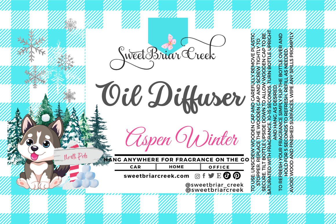Aspen Winter Hanging Car Diffuser & Refills
