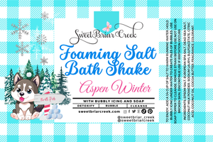Aspen Winter Foaming Salt Bath Shake