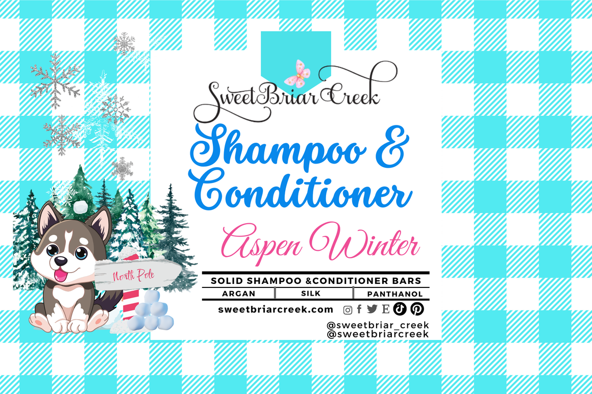 Aspen Winter Shampoo & Conditioner Bars