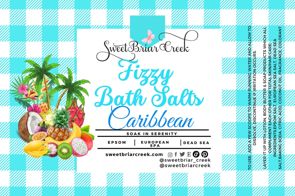 Caribbean Fizzy Bath Salt Soak