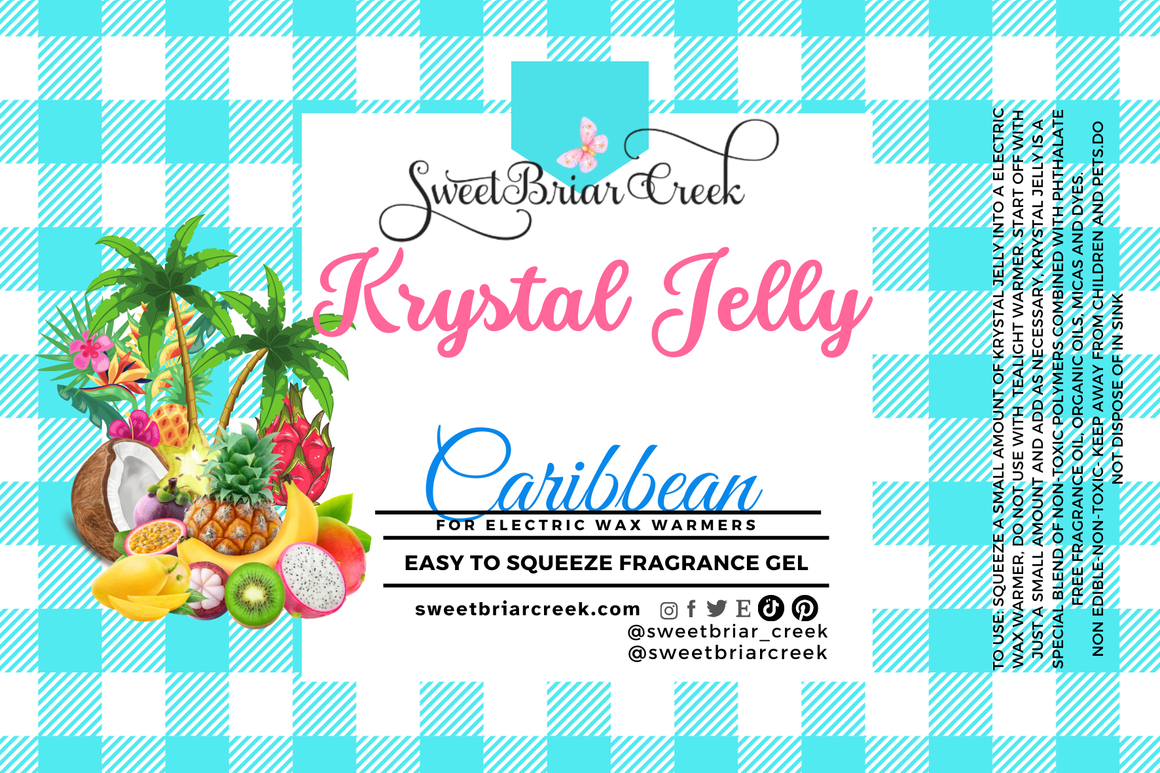 Caribbean Krystal Jelly Squeeze for wax warmers.