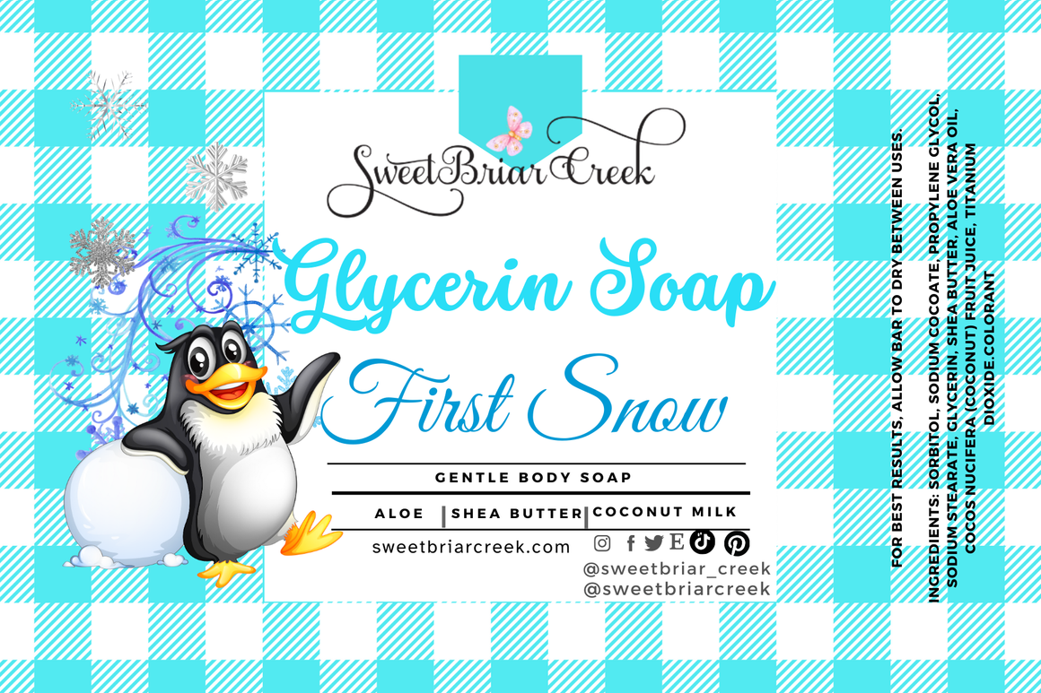 First Snow Glycerin Soap Bar