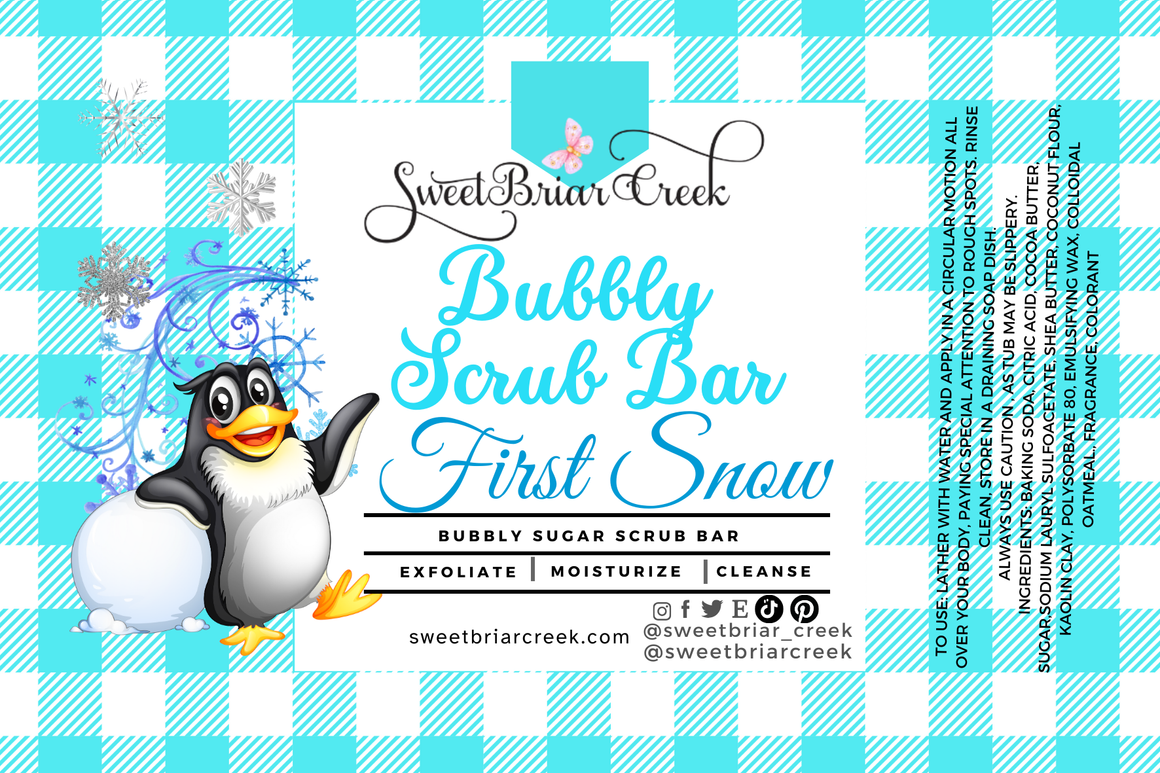First Snow Bubbly Scrub Body Bars