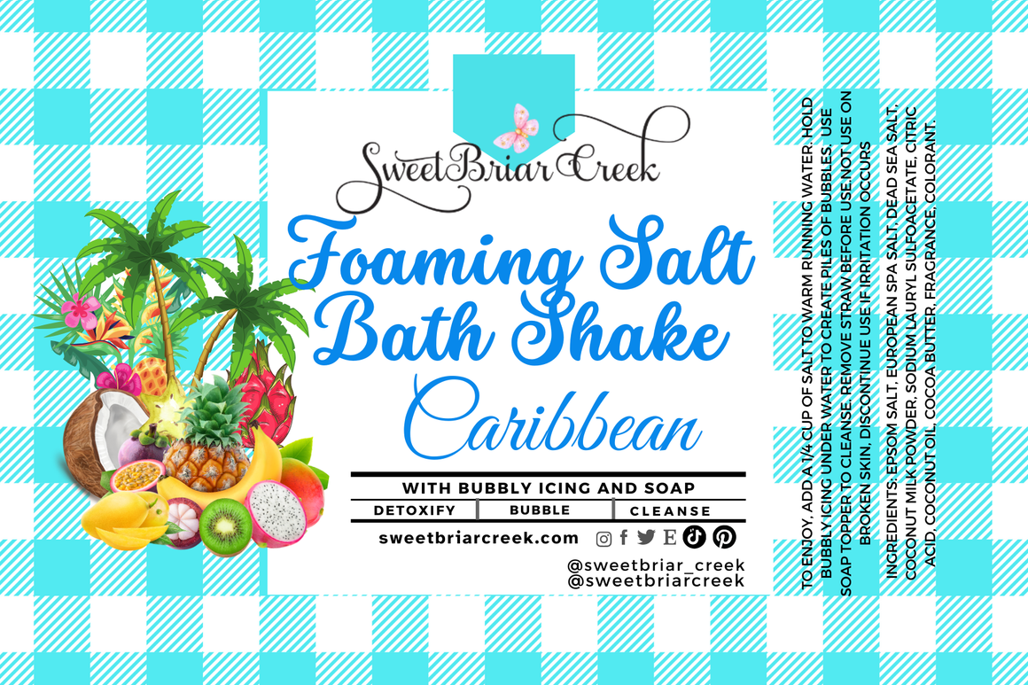 Caribbean Foaming Salt Bath Shake