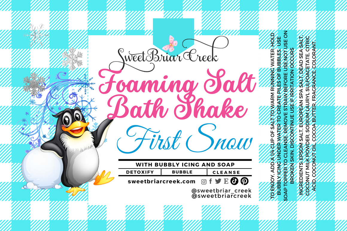 First Snow Foaming Salt Bath Shake