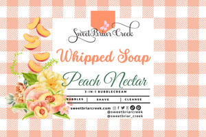 Peach Nectar Whipped Soap & Shaving Cream
