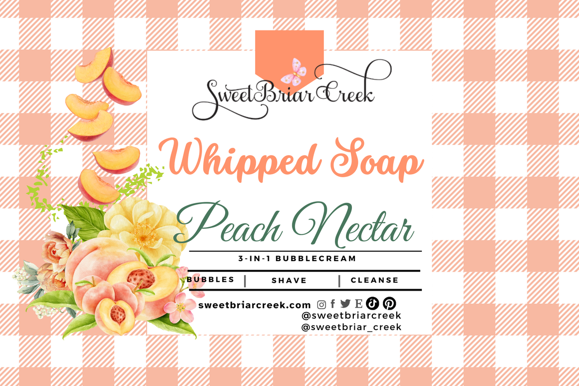 Peach Nectar Whipped Soap & Shaving Cream