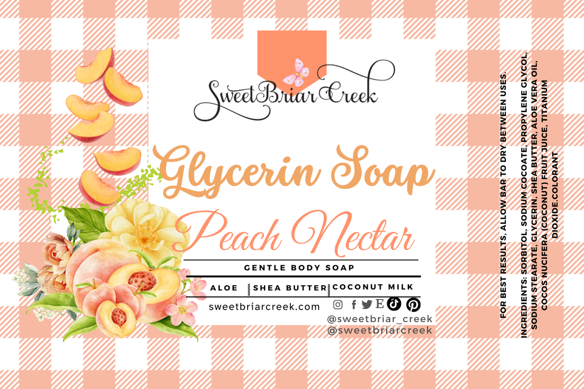 Peach Nectar Glycerin Soap Bar