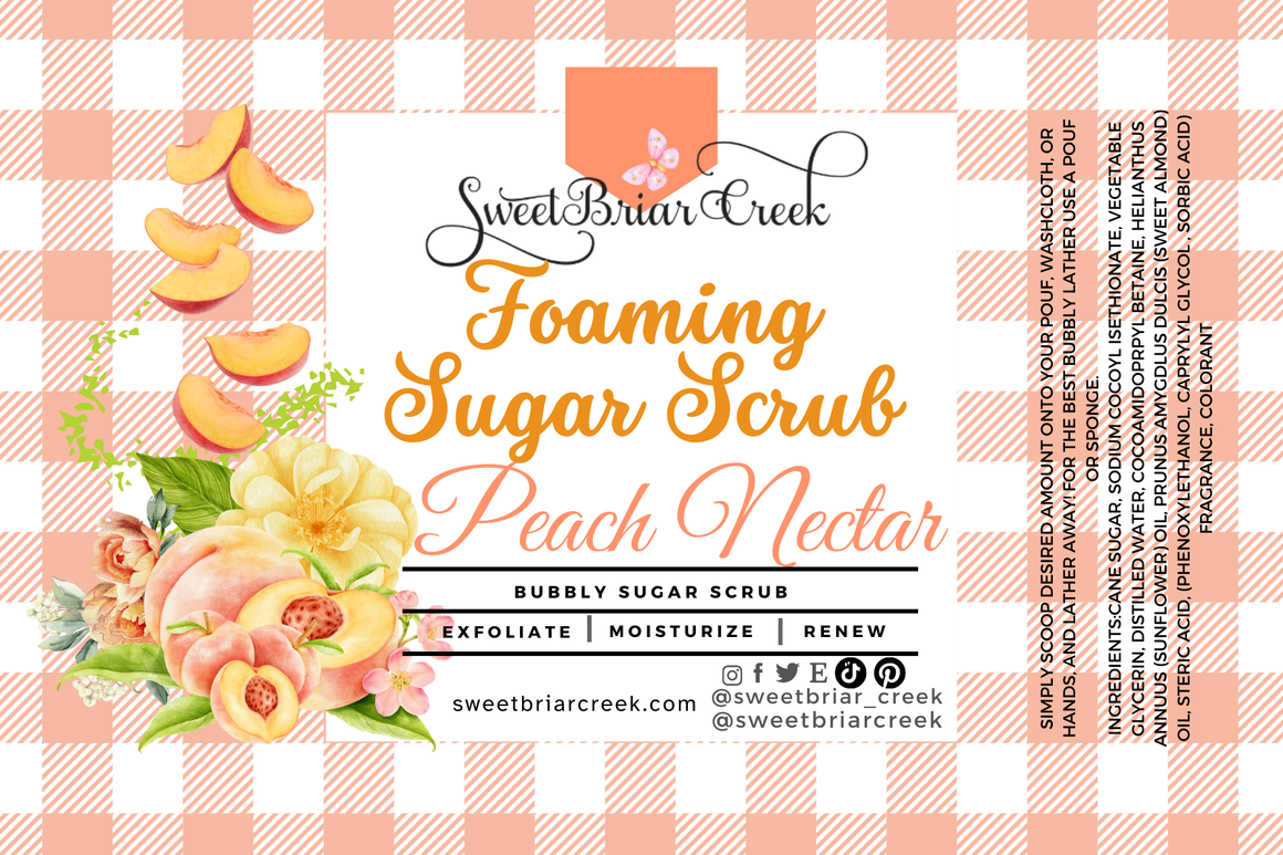 Peach Nectar Whipped Sugar Scrub