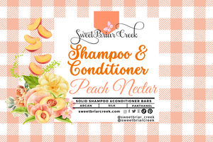 Peach Nectar Shampoo & Conditioner Bars