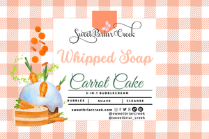 Carrot Cake Whipped Soap & Shaving Cream