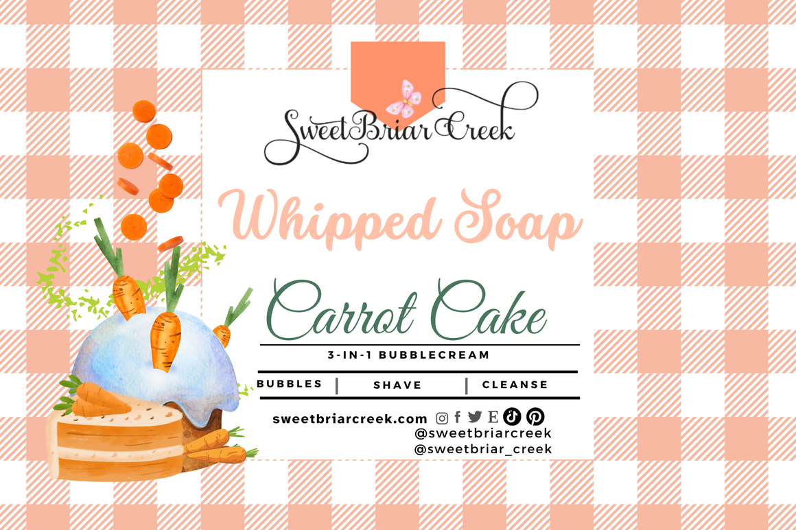 Carrot Cake Whipped Soap & Shaving Cream