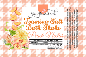 Peach Nectar Foaming Salt Bath Shake