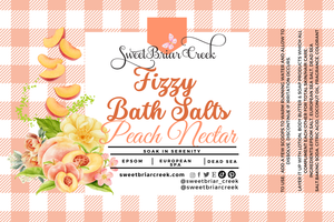 Peach Nectar Fizzy Bath Salt Soak