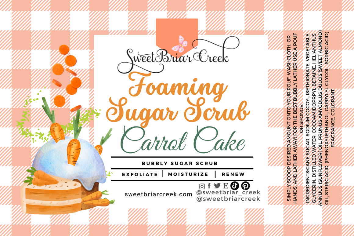 Carrot Cake Whipped Sugar Scrub