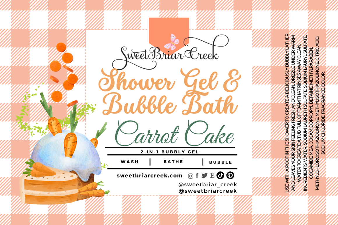 Carrot Cake Body Wash + Bubble Bath