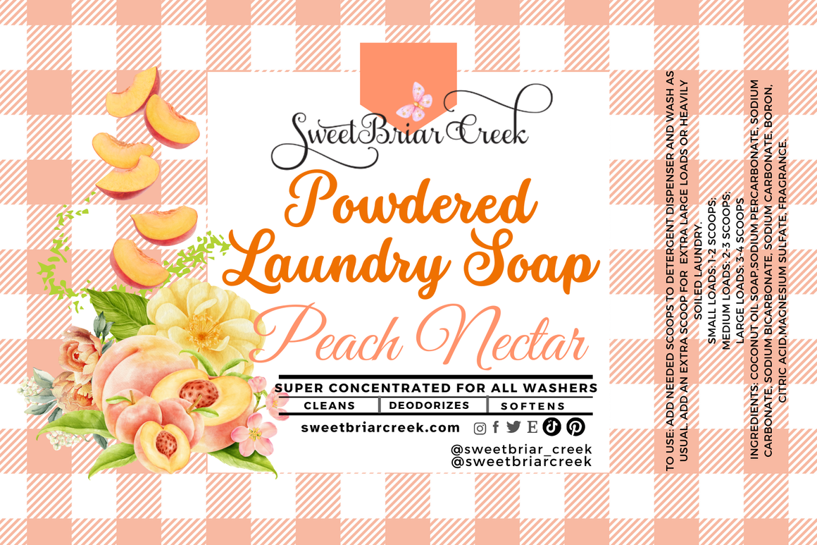 Peach Nectar Powdered Laundry Soap