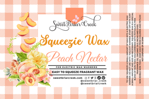 Peach Nectar Squeezie Wax + Scoopable melts for Waxwarmer