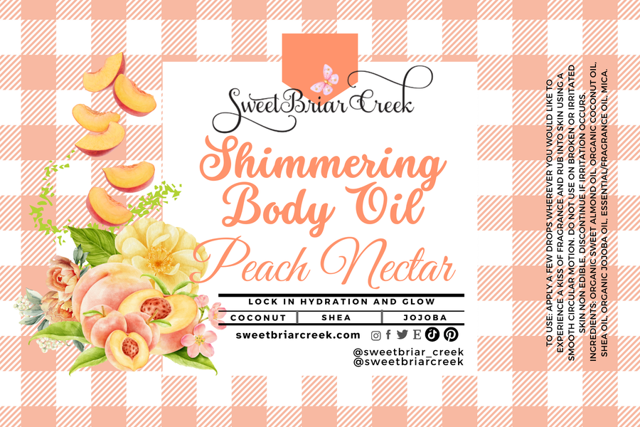 Peach Nectar Shimmering Body Oil