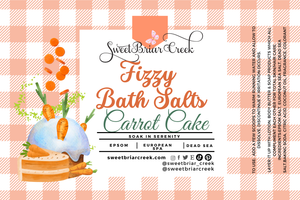 Carrot Cake  Fizzy Bath Salt Soak