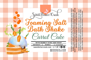 Carrot Cake Foaming Salt Bath Shake