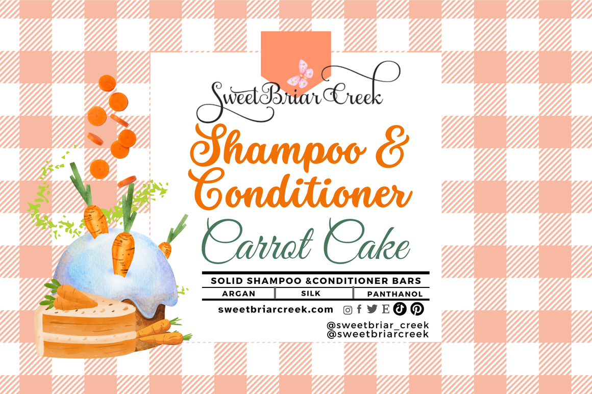 Carrot Cake Shampoo & Conditioner Bars