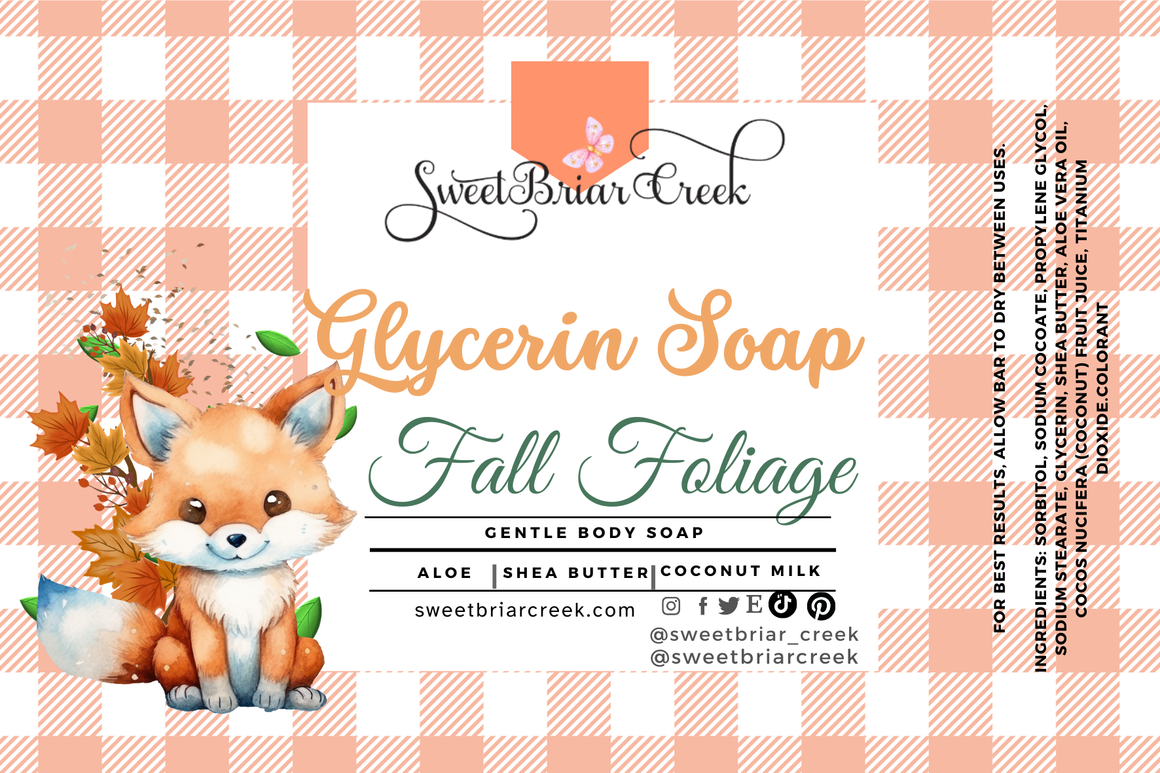 Fall Foliage Glycerin Soap Bar