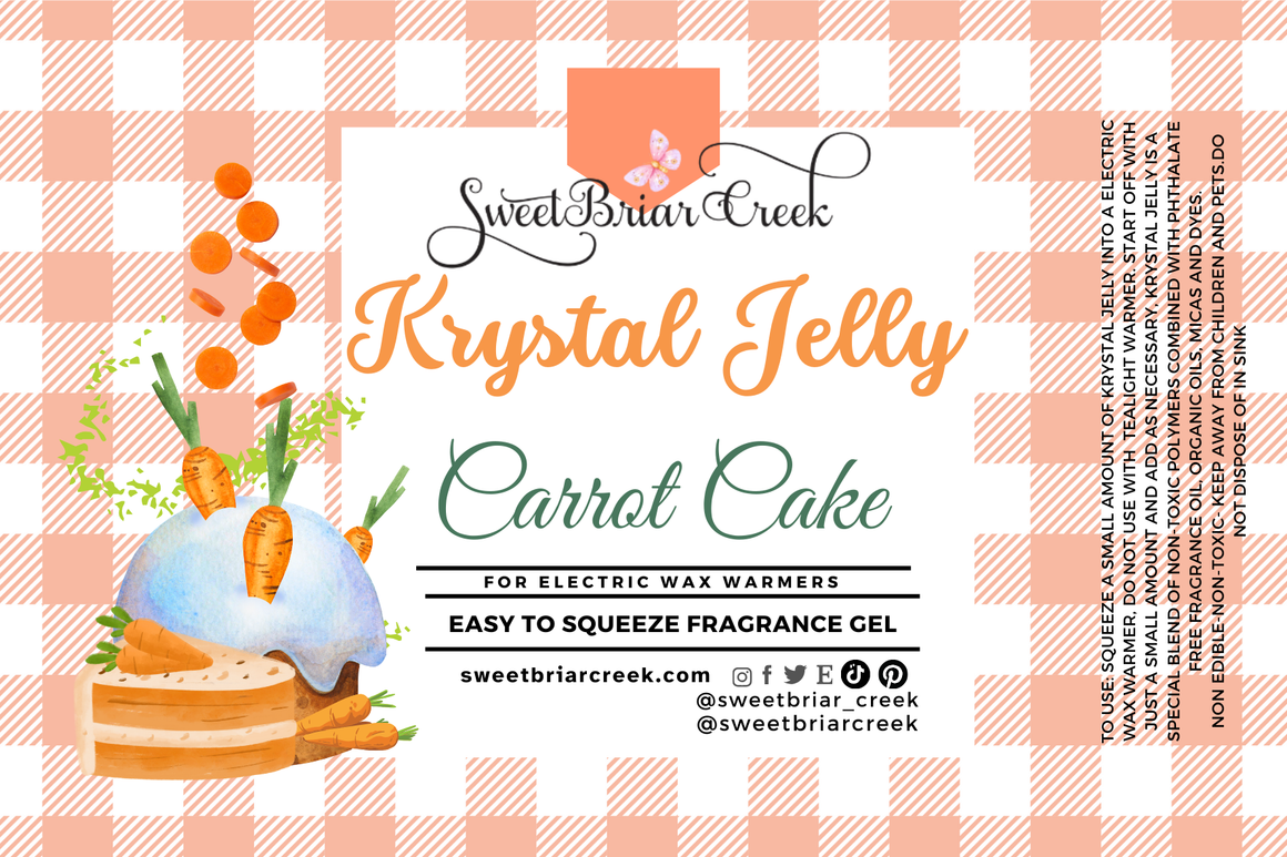 Carrot Cake Krystal Jelly Squeeze for wax warmers