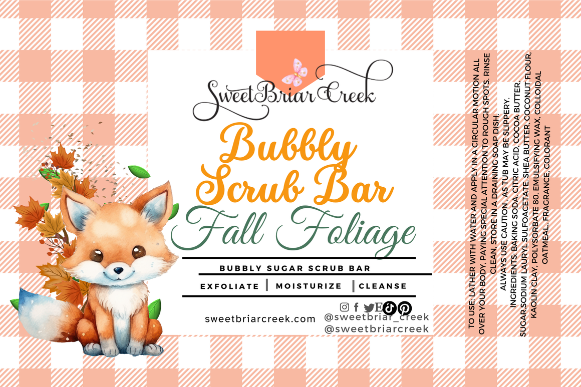 Fall Festival Bubbly Scrub Body Bars