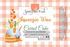 Carrot Cake Squeezie Wax + Scoopable melts for Waxwarmer