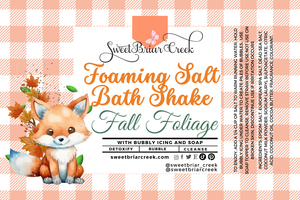 Fall Foliage Foaming Salt Bath Shake