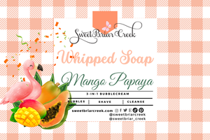 Mango Papaya Whipped Soap & Shaving Cream