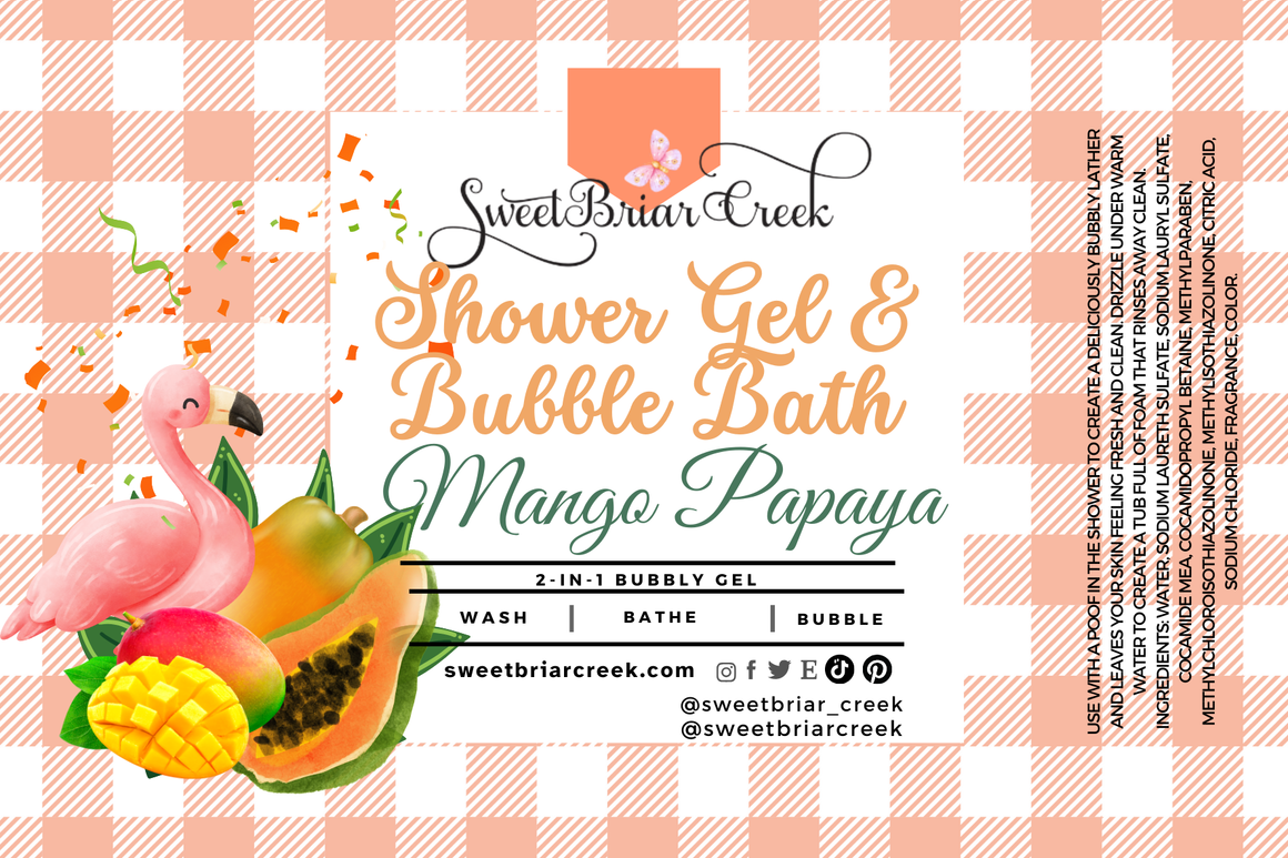 Mango Papaya Body Wash + Bubble Bath