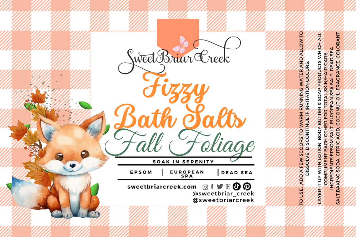 Fall Foliage Fizzy Bath Salt Soak