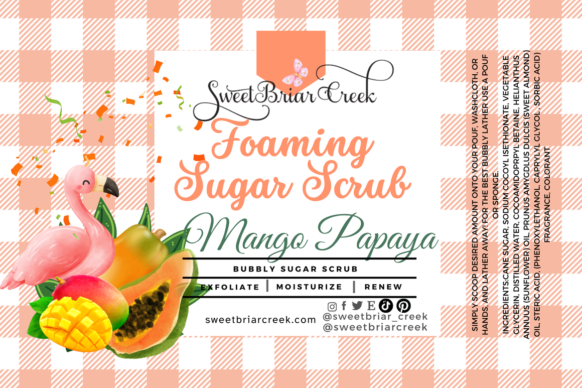 Mango Papaya Whipped Sugar Scrub