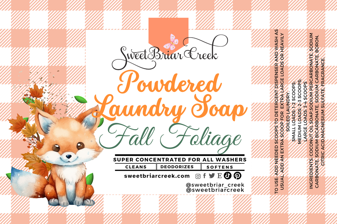 Fall Foliage Powdered Laundry Soap