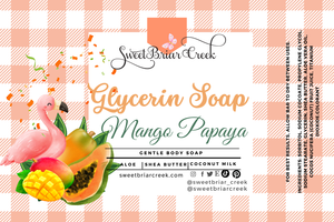 Mango Papaya Glycerin Soap Bar