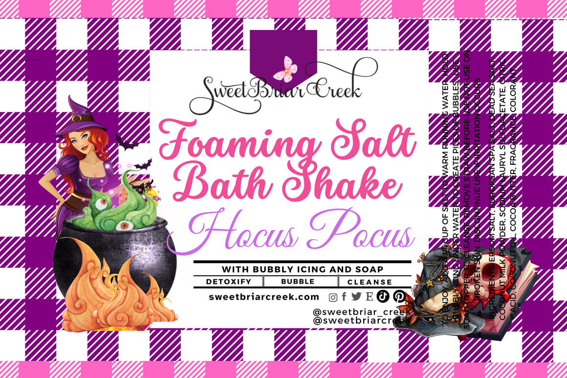 Hocus Pocus Foaming Salt Bath Shake
