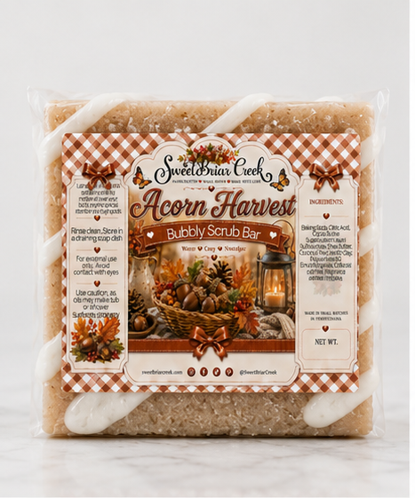 Acorn Harvest Bubbly Scrub Body Bars