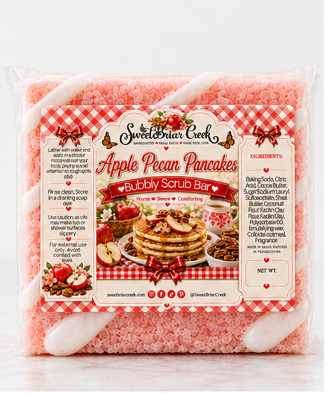 Apple  Pecan Pancakes  Bubbly Scrub Body Bars