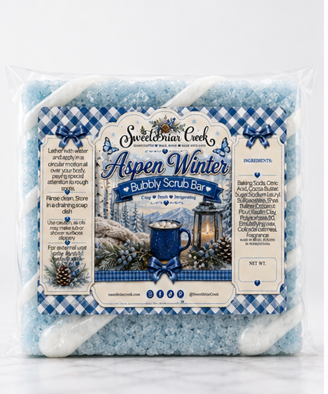 Aspen Winter  Bubbly Scrub Body Bars