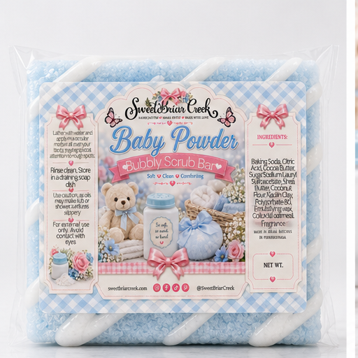 Baby Powder Bubbly Scrub Body Bars
