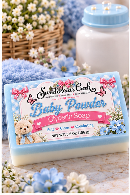 Baby Powder Coconut Milk Glycerin Soap