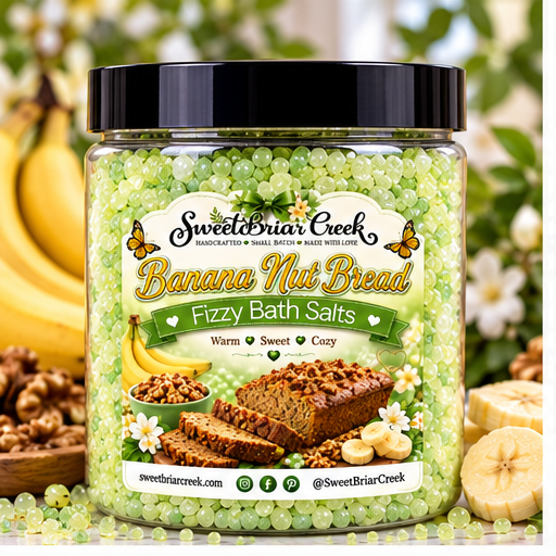 Banana Nut Bread Fizzy Bath Salt Soak